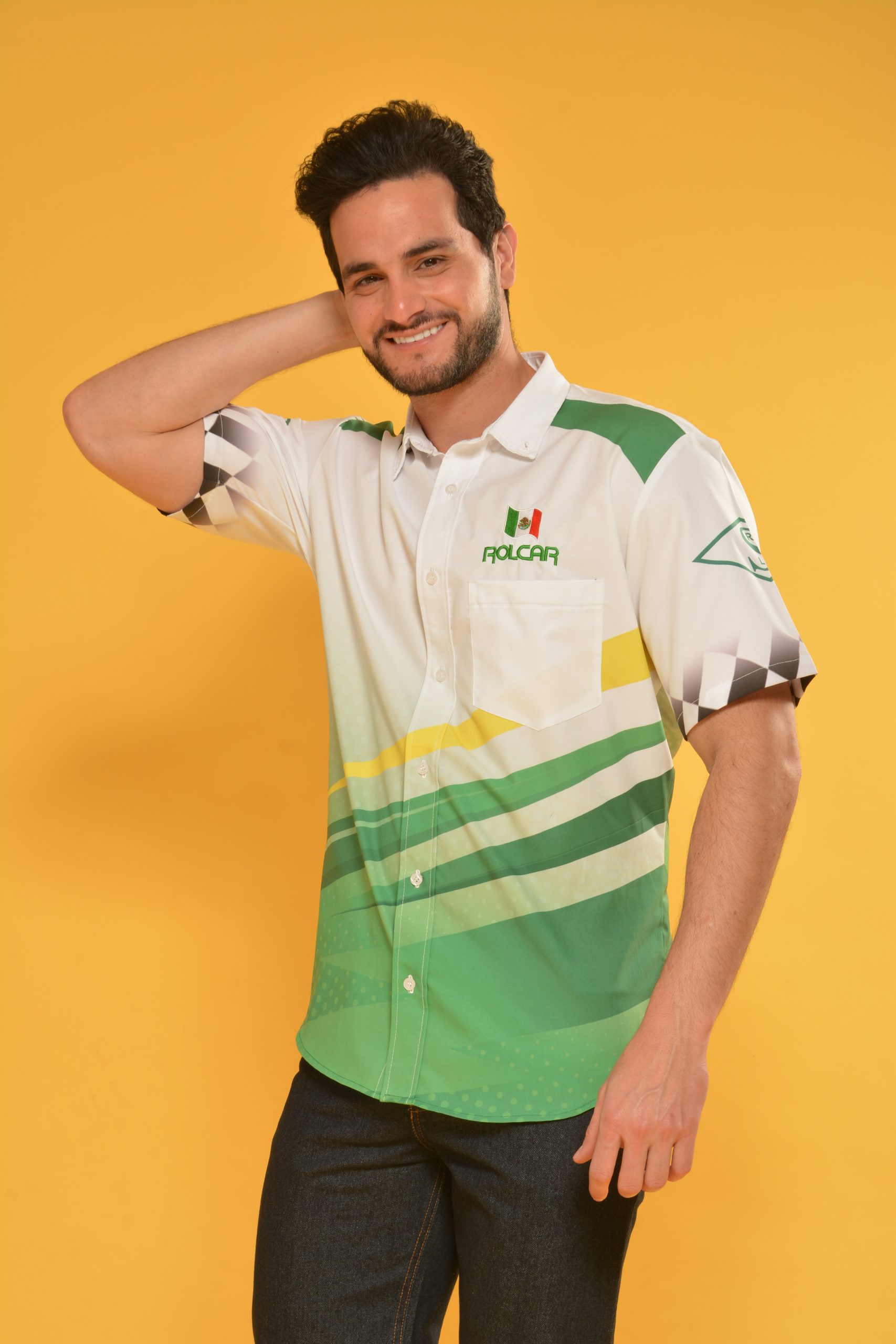 camisa sublimado y bordado